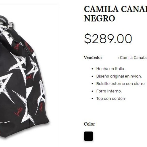 CAMILA CANABAL BOLSO STAR NEGRO - Picture 2 of 3